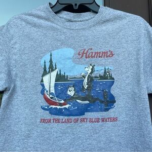 Hamm's Beer Bear Graphic T-Shirt S
